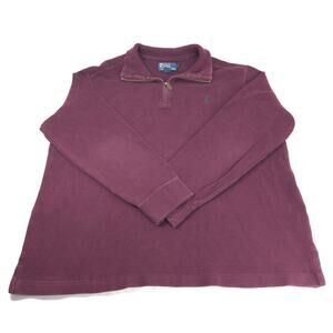 Polo by Ralph Lauren Pullover Outdoor Long Sleeve Jacket Mens Size L Maroon